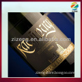 hot foil labels paper labels for wine bottle label